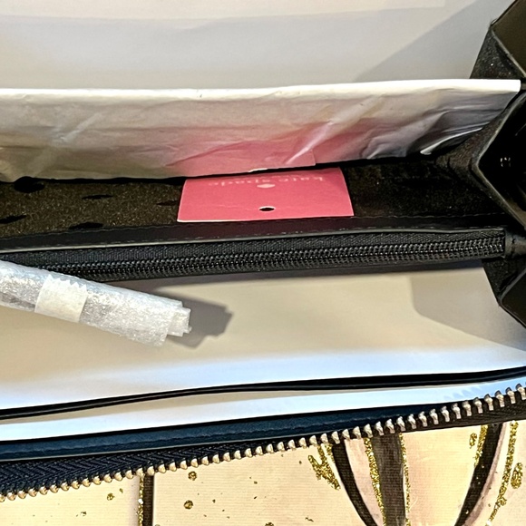 Kate Spade 🎁NWT Pebble Leather Large Continental Wallet Black🎁Gift Ready - Picture 5 of 10